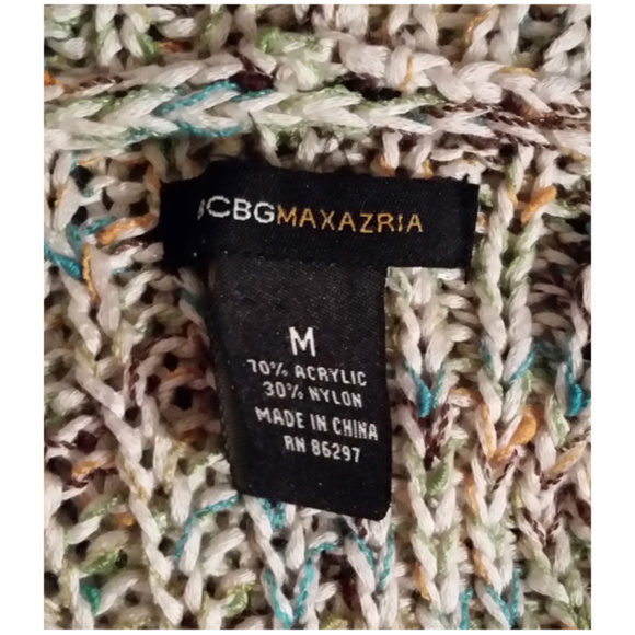 BcBgmaxazria boho knit hooded cardigan runs S - Picture 7 of 7